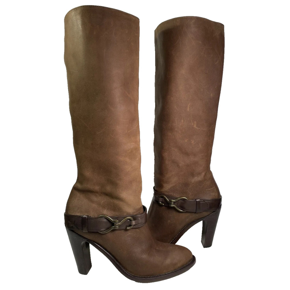 Cole Haan Air Tantivy Chestnut Leather Women's Knee-High Boot